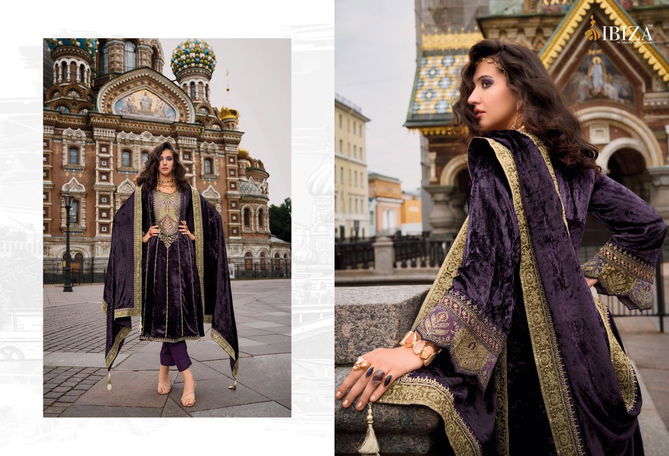 Arasik By Ibiza Embroidery Viscose Velvet Salwar Kameez Wholesale Price In Surat